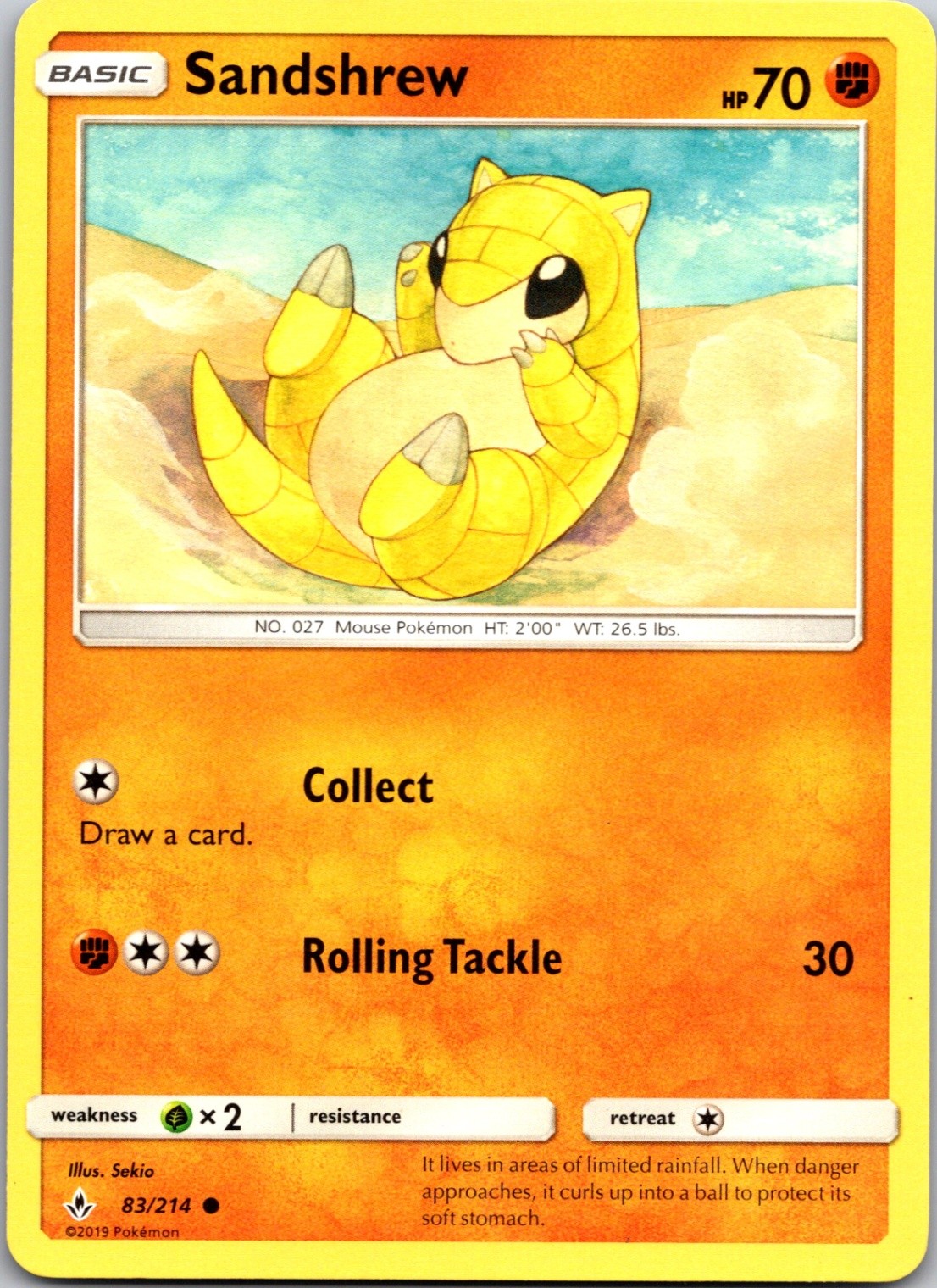 Sandshrew Normal Common SM - Unbroken Bonds 83/214 LP
