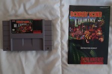 Donkey Kong Country with booklet (SNES, 1994) tested and working