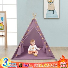 Tent for Kids Floor Standing Tent w/ Light Kids Tent for 1-3 Kids 120 120 140cm