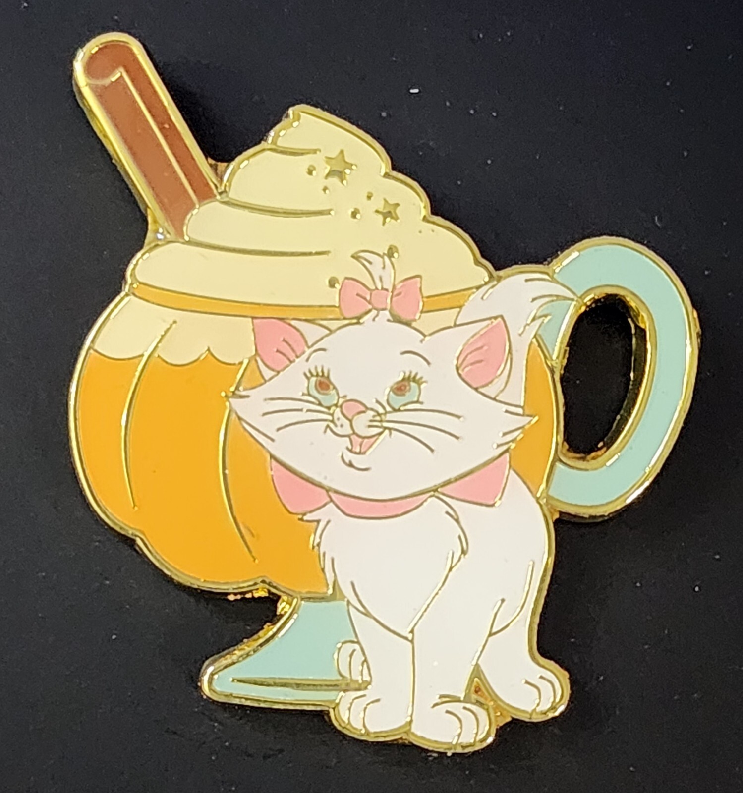 Loungefly Disney The Aristocats Marie Pumpkin Spice Latte Pin