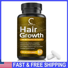 HAIR FAST GROWTH HERBAL PILLS PREVENT ANTI LOSS STIMULATE VITAMINS PILLS 5000MG