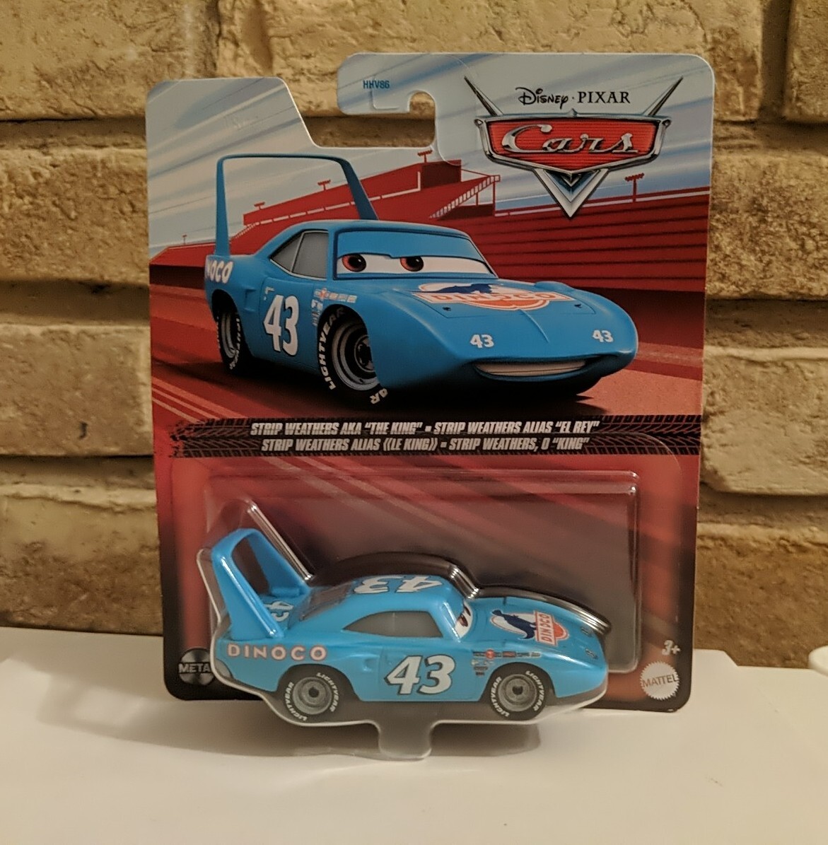 Disney Pixar Cars Metal Card The King Strip Weathers 43 Die Cast