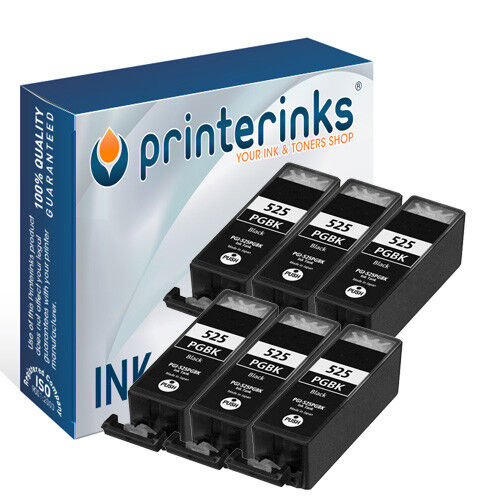 PGI-525 PGBK Black  Remanufactured Ink for MG5350 MG5250 iX6550 iP4850 - 6 - Picture 1 of 1