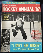 Official NHL Hockey Annual 1967, Roger Crozier, Bobby Hull, Bobby Orr, Ratelle