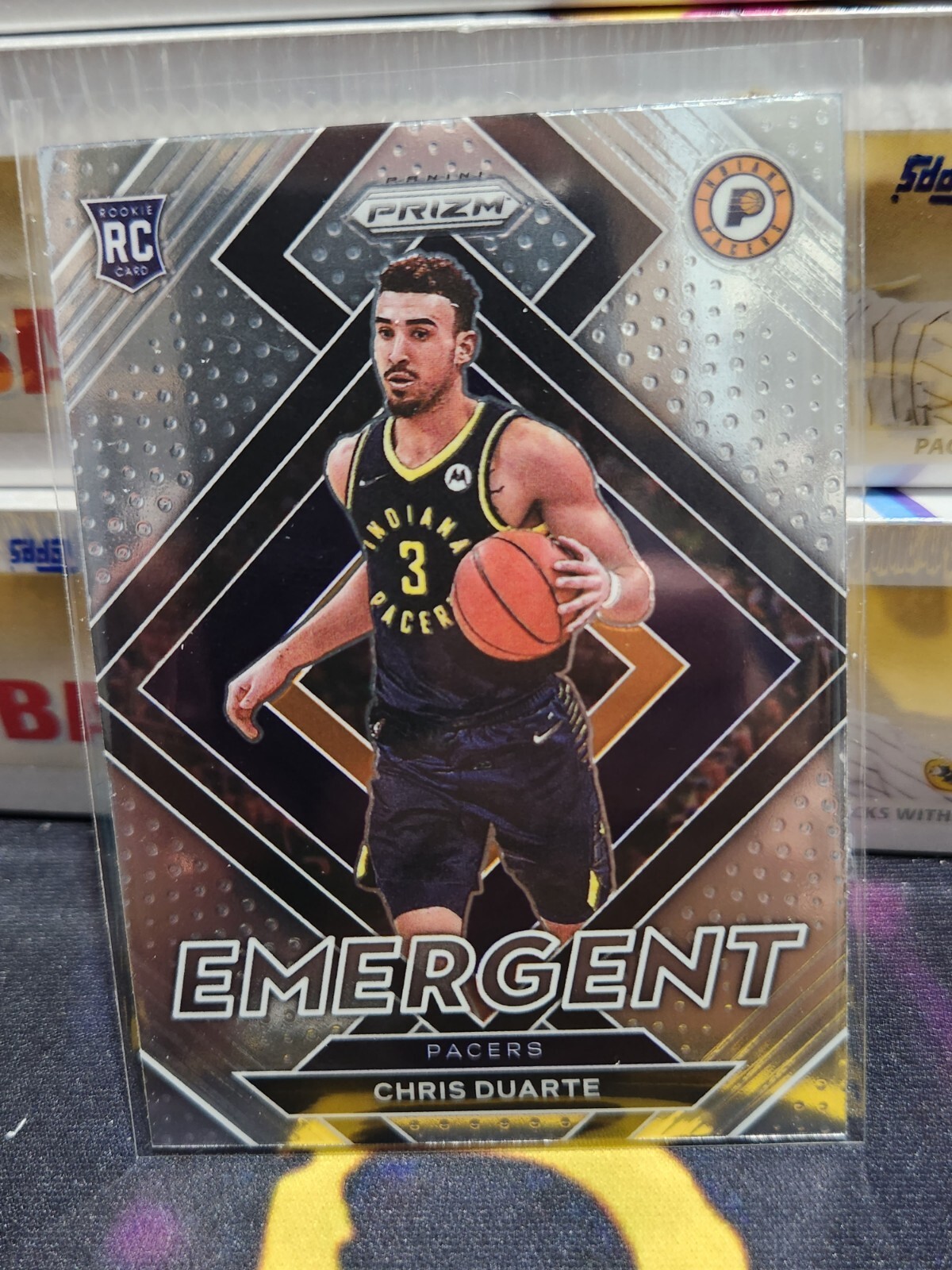 2021-22 Panini Prizm Emergent #14 Chris Duarte RC Indiana Pacers PWE