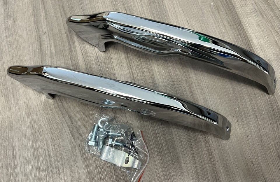 1963 63 Chevy Chevrolet Impala Belair Hood & Trunk Chrome Emblem Assemblies - Foto 5