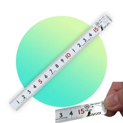 Shinwa Stainless Pickup Rule - Hard Chrome Finish - 150mm