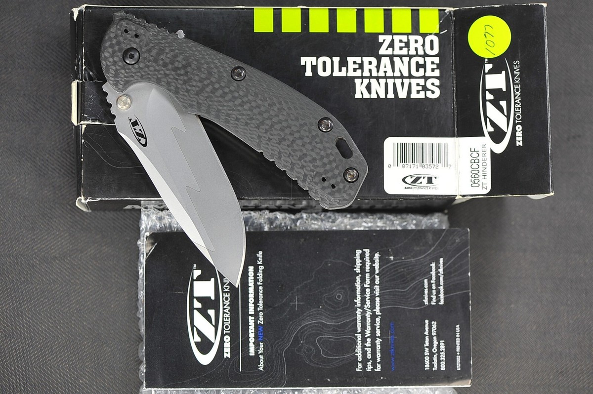Zero Tolerance Limited Edition 0560 CBCF S110V/14C28 Blade. Carbon
