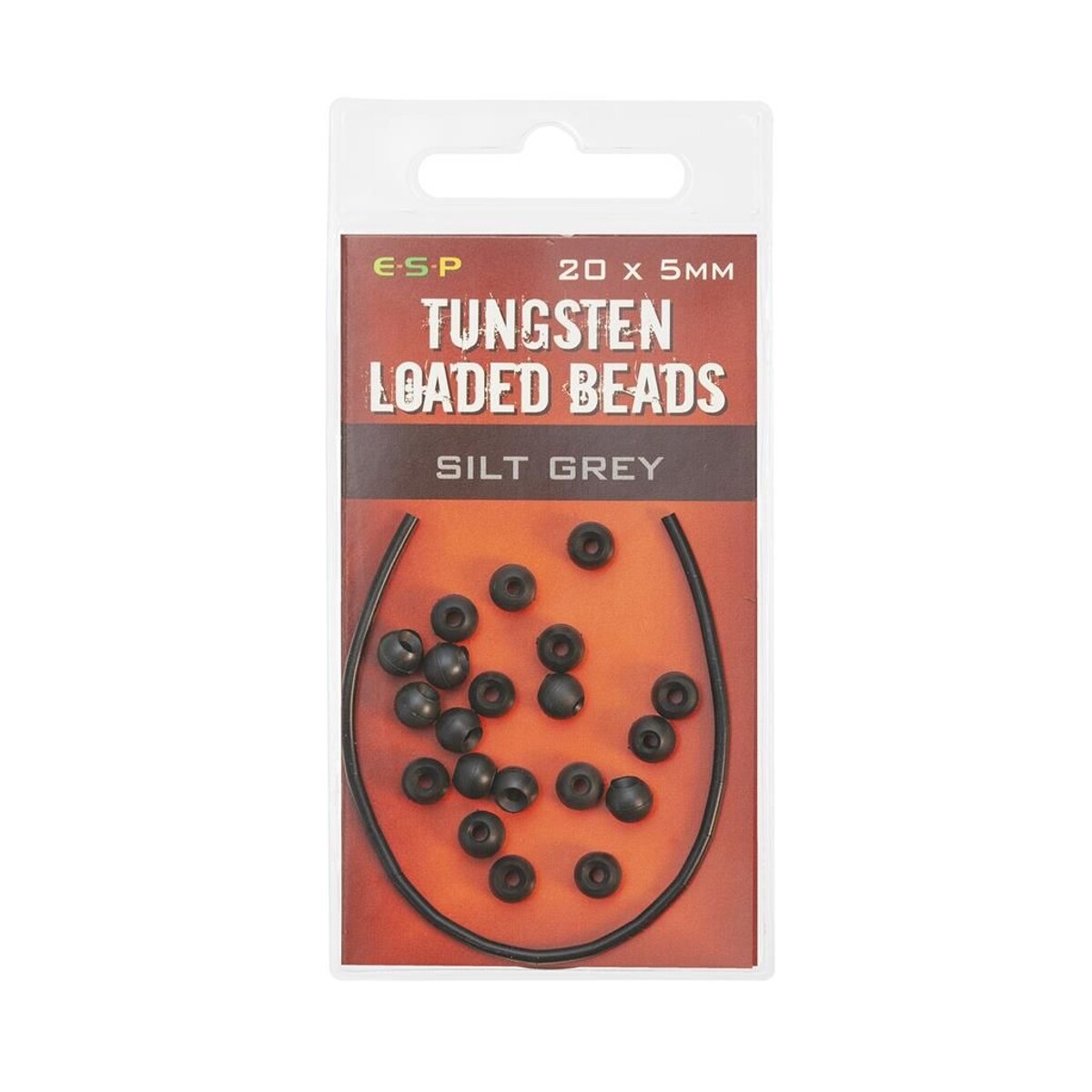 ESP Tungsten Loaded Beads 5mm Silt Grey Component for Helicopter and Chod Set Up