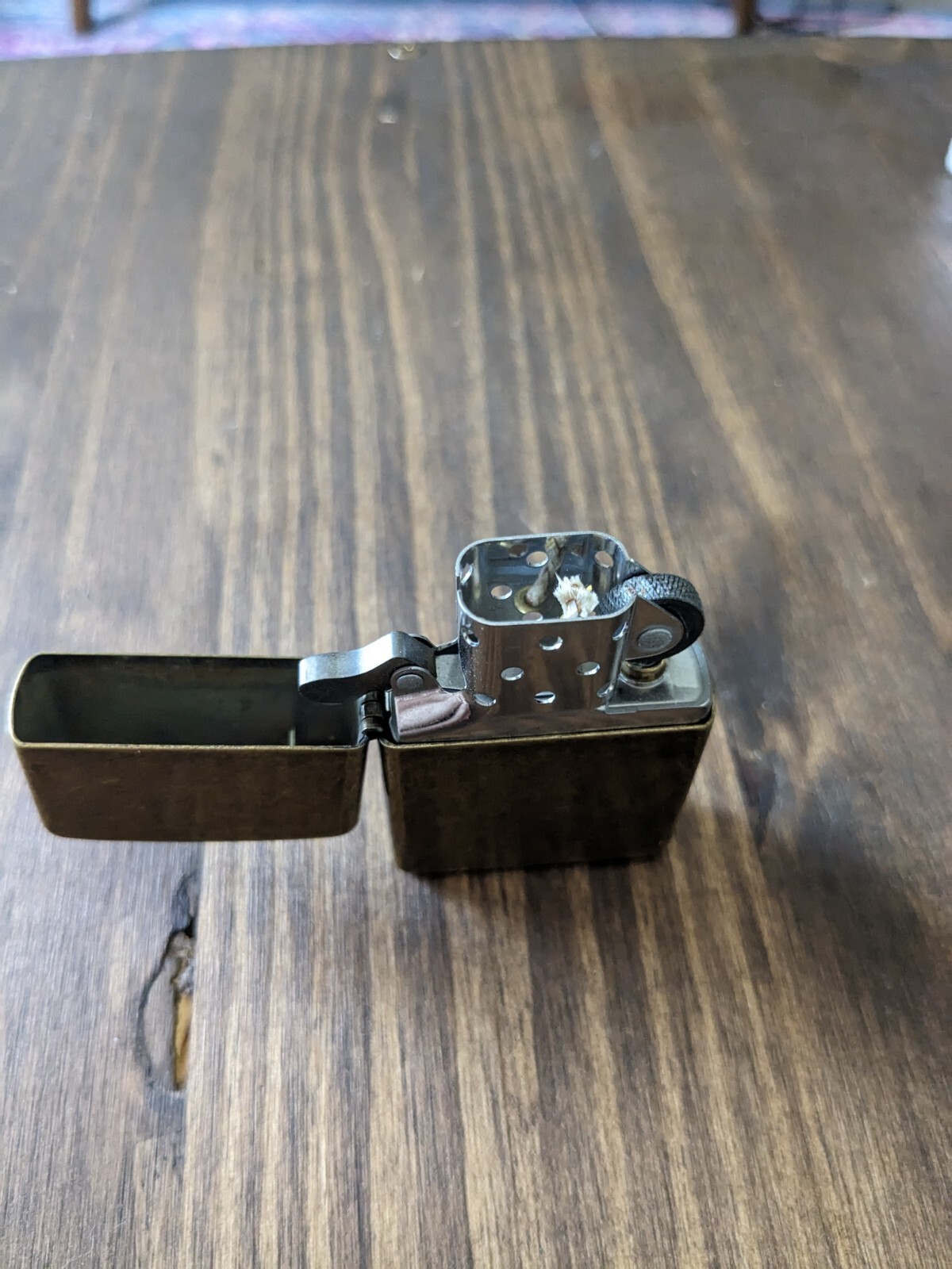 Zippo Windproof Brass Lighter With Street Brass Finish