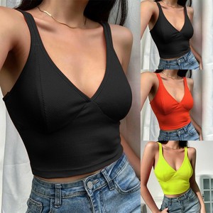 Mujeres Blusas Cortas Tanque Verano Cómodo Corte Bajo sin Mangas Delgado  Tiras | eBay