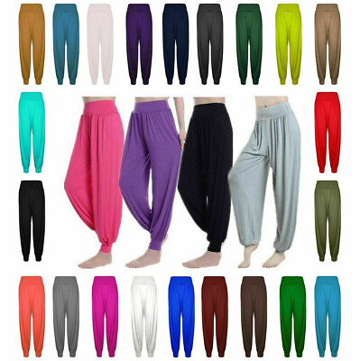 Womens Baggy Harem Trousers Ladies Ali Baba Leggings Pants Size UK 8-26