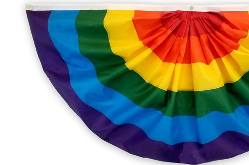 Bestickte Regenbogenjagdflagge 2x4 Fuß bestickte Stolzjagdflagge - Bild 3 von 4