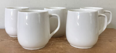 Set Lot 5 Delta Airlines First Class Alessi Porcelain Tea Coffee Mugs Cups