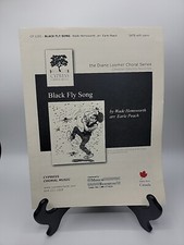 Choral Sheet Music Black Fly Song Hemsworth SATB EUC