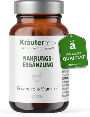 NEU! Resveratrol Kapseln Hochdosiert 1 x 60 Stück