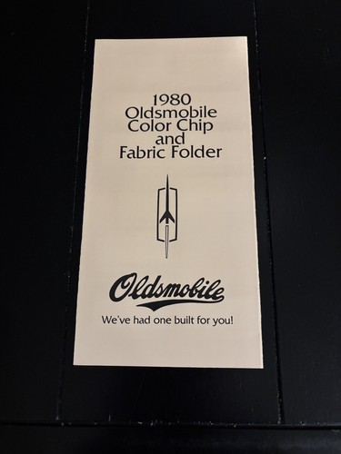 1980 Oldsmobile Color Chip and Fabric Folder