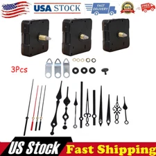 3 Set DIY Wall Quartz Clock Movement Mechanism Replacement Repair Tool Parts Kit