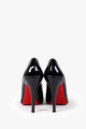 Christian Louboutin Black Patent Leather Pumps, Size 34 - 第 3/8 張圖片