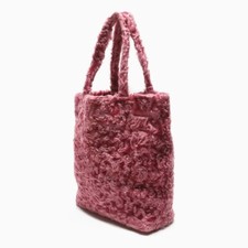 Marni Pink Fur Purse / Mini Tote Bag Y2k 2000s 