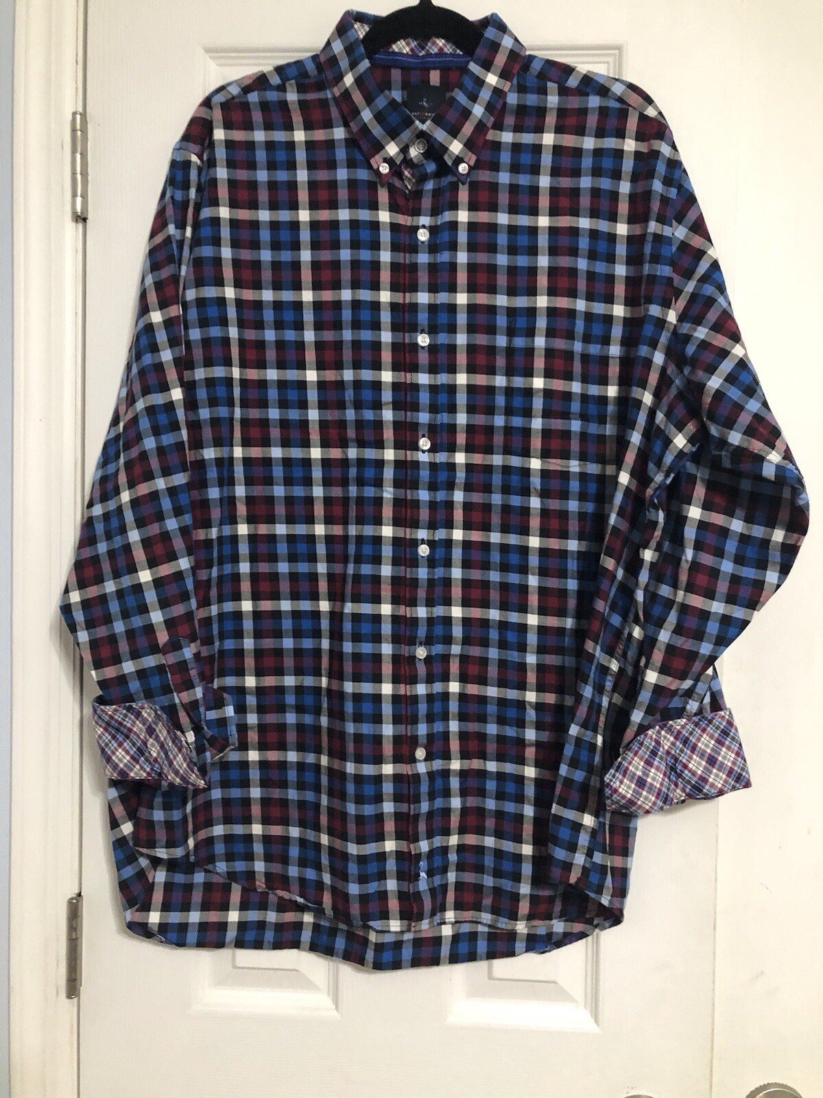 TailorByrd Button Down Check Button Down Shirt Me… - image 13