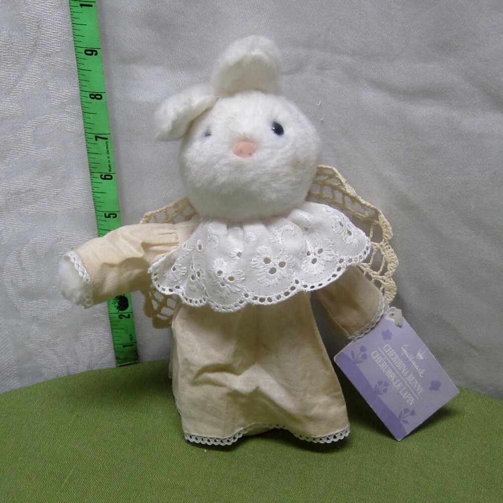 CHERIBINA BUNNY plush doll NWT beat-up toy Hallmark guardian angel ...