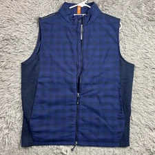 NWT PETER MILLAR Preformance Fuse Elite Flannel Hybrid Vest Navy Men's Medium