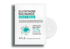 Glutathione Niacinamide Beauty Sheet Mask, 10 Sheets, 0.85 fl oz (25 ml) Each