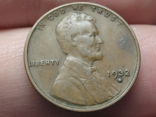 1932 D Lincoln Cent Wheat Penny- Denver, VF/XF Details, Chocolate Brown