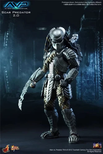 Nuevo Hot Toys MMS190 Alien vs. Predator Predators 2 AVP Scar Predator 2.0 stock