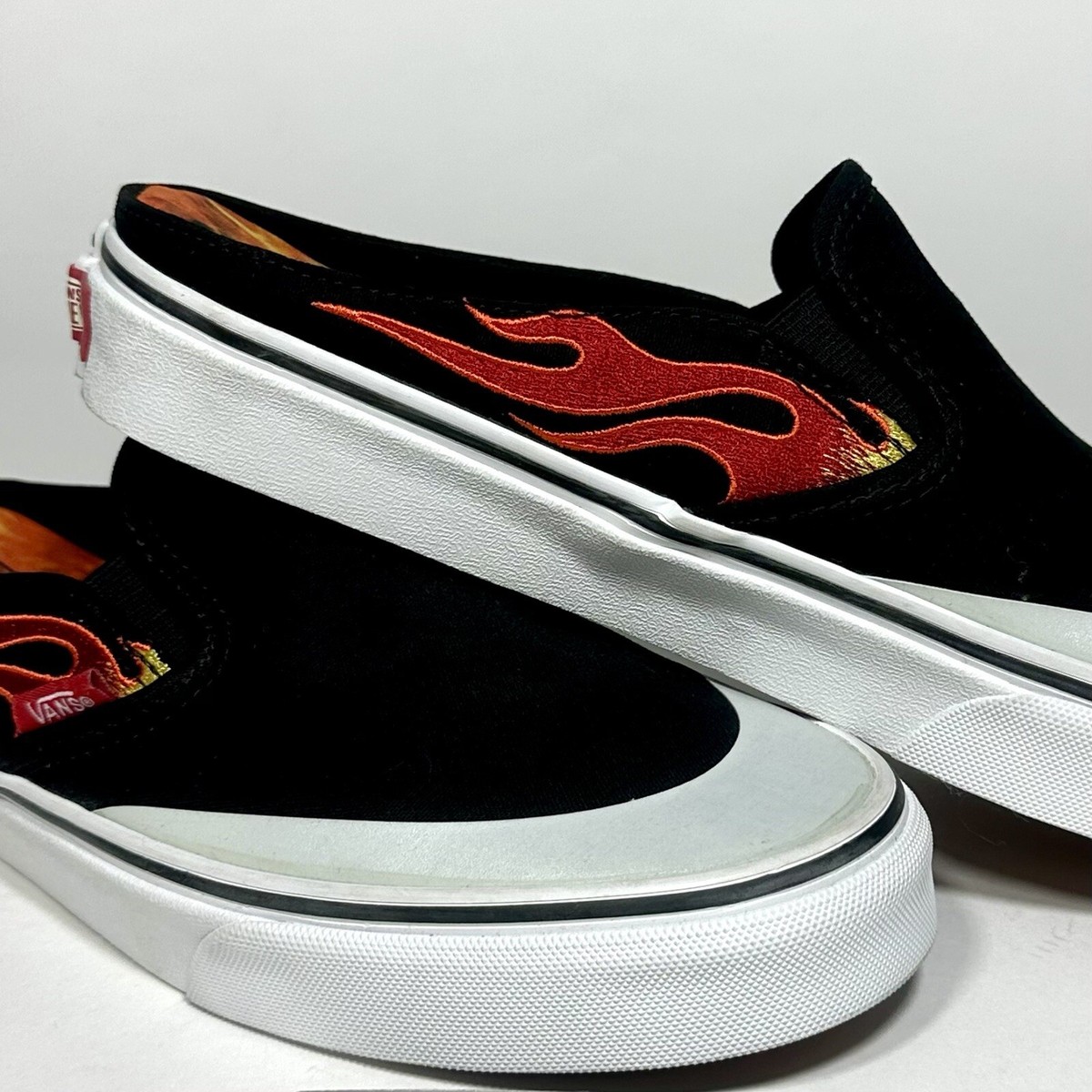 Vans x A$AP Worldwide Rocky Classic Slip-On Mule Blk Orng Flame