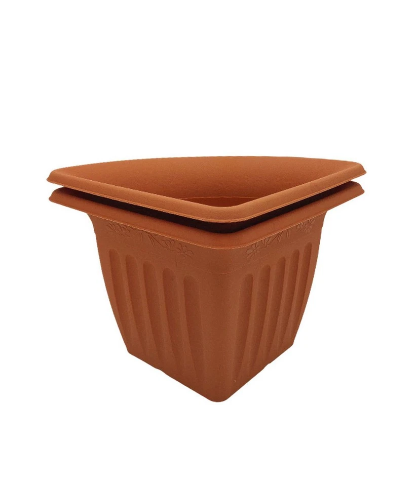 Kräutertopf Vario 2er-Set Eckpflanztopf Kräuterschale Ecktopf Übertopf Garten - Bild 4 von 4