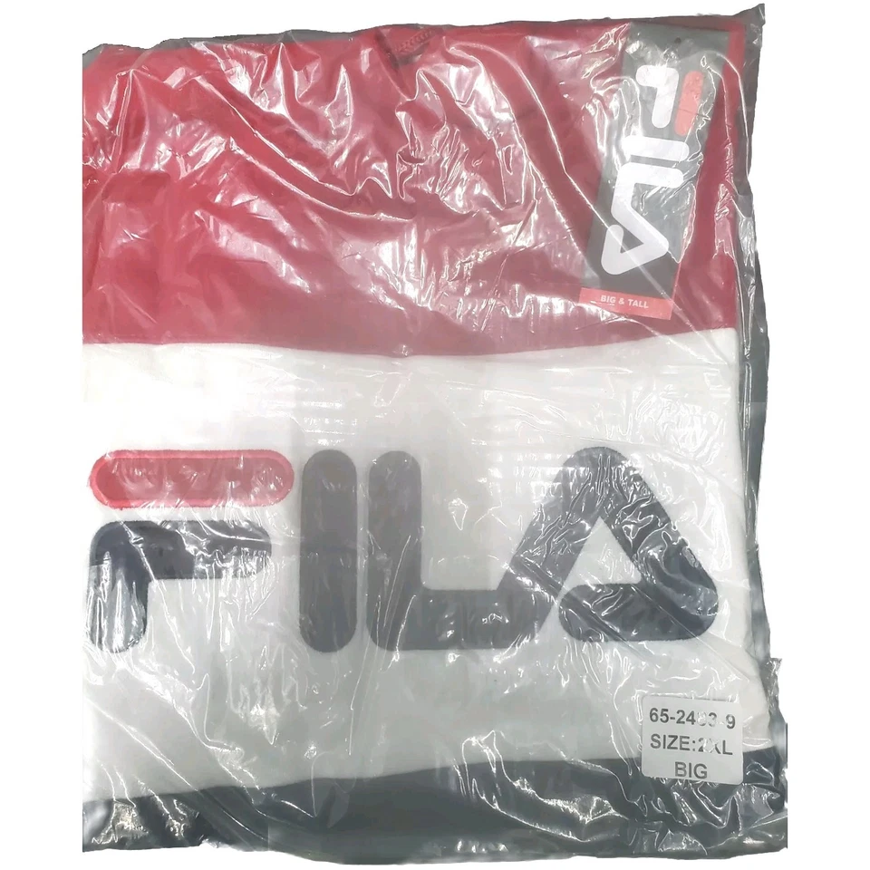 FILA Unisex hoodie sweatshirt 2XL Big pullover,3 color, White Red and Blue, New  - Image 3 of 4