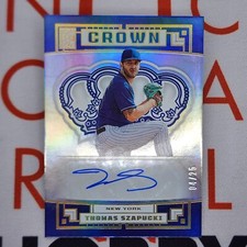 Thomas Szapucki Crown Rookie Auto /25 #C-TS 2022 Capstone NY METS FREE SHIPPING!