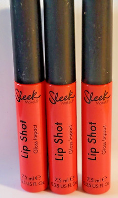 Sleek Makeup Lip Shot Lip Gloss - Game Player (Lot of 3) - New with Seal