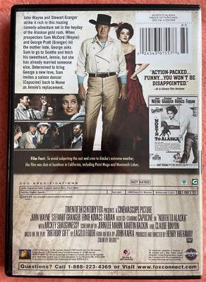 North to Alaska (DVD 1960 20th Century Fox) John Wayne, Stewart
