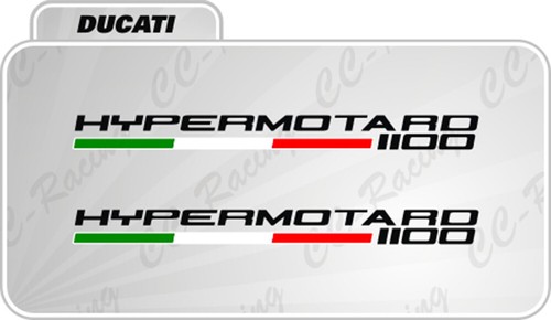 Lot De 2 Autocollants Ducati Hypermotard (1100, 796, 950, 939, 696) - Toutes Couleurs Disponibles
