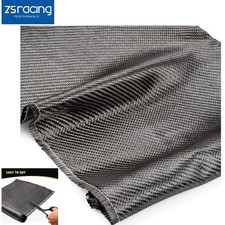 12" x 5FT Twill Weave Black Carbon Fiber Fabric Cloth 3K, 9oz, 12" x 59"