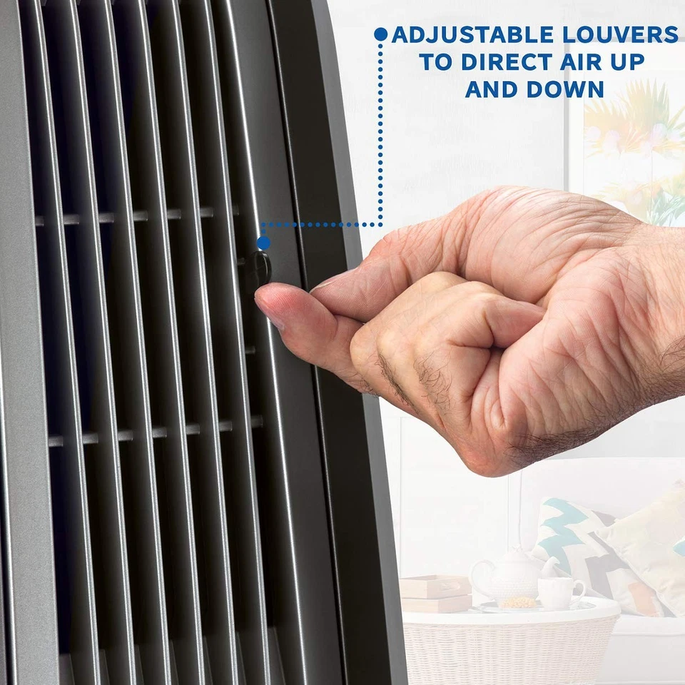 Колеблющийся высокоскоростной вентилятор, 3 скорости, ручка, для спальни, гостиной и... - Изображение 4 из 4