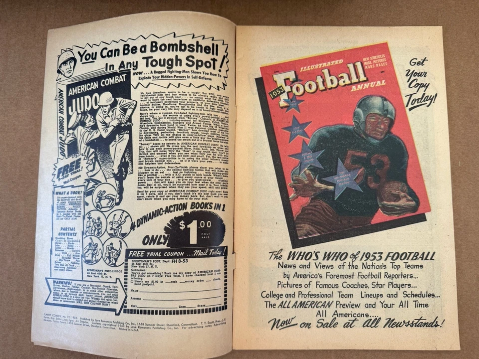 Planet Comics #72 Pre-Code Headlights Classic Maurice Whitman Nice - Image 3 of 4