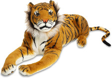 Melissa Doug Giant Tiger - Lifelike Stuffed Animal Over 5 Feet Long