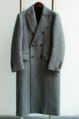 JOSEPH ''Glastonbury'' Mantel lang Made in Italy long coat grey charcoal Gr. 46