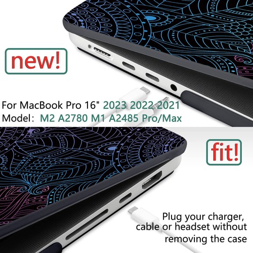 Batianda Matte Case For MacBook Pro 16 Inch M4/M3/M2 - Ultra-Thin Protective Cover With Keyboard Cover