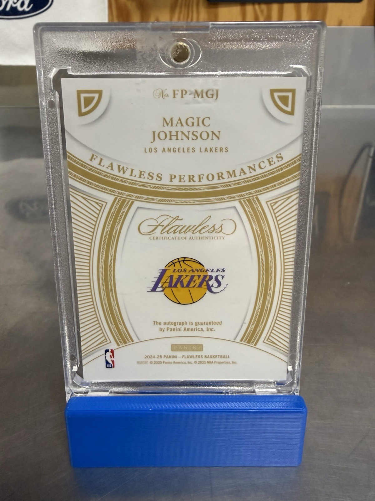2024 Flawless Basketball Magic Johnson Gold Auto #/10!! Lakers!! view 5