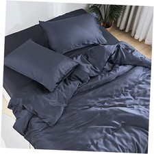 DOZ Sheet Set, 100 Viscose derived from Queen - 3 Piece NO Top Sheet Sapphire