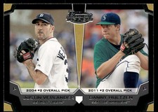 2012 Bowman Draft TP-VH Justin Verlander Danny Hultzen Dual Top 10 Picks