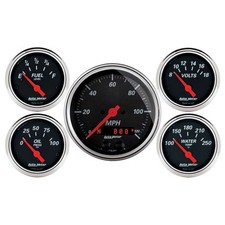 Auto Meter Designer Black Gauge Kit Wgps Speedo