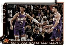 Heat Check!: Suns Duo Heat Up Scoreboard 2025-26 Topps Basketball - #294 -