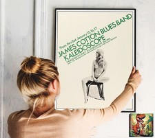 James Cotton Band Kaleidoscope 1970: Live Konzert Tour Repro Poster - 30"x24"