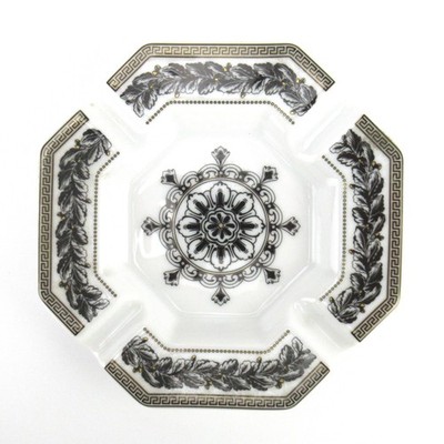 Rosenthal Versace Porzellan Aschenbecher Serie Marqueterie 13,3cm 1. Wahl